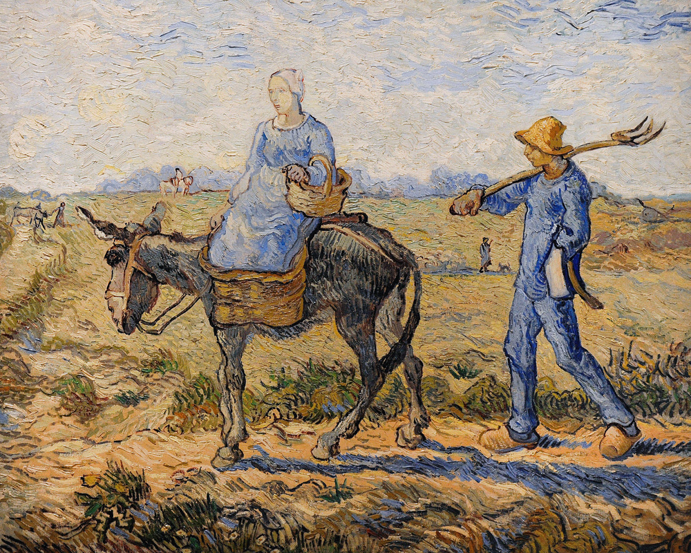 Morning: Going out to Work à Vincent van Gogh
