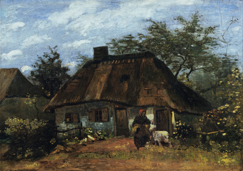 Farmhouse in Nuenen (La Chaumière) à Vincent van Gogh