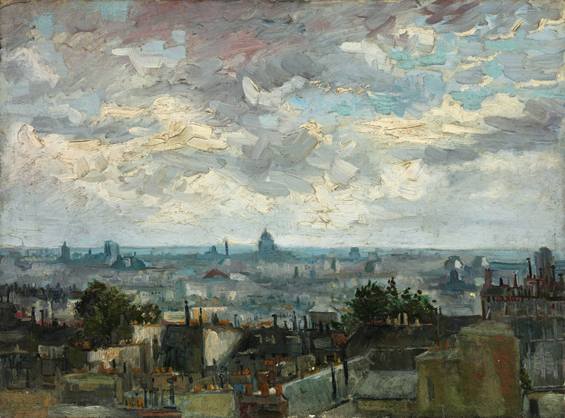 View of Paris à Vincent van Gogh