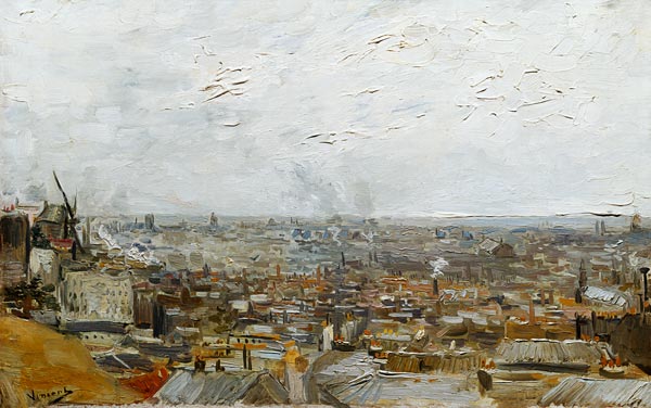 Vue sur Paris de Montmartre à Vincent van Gogh