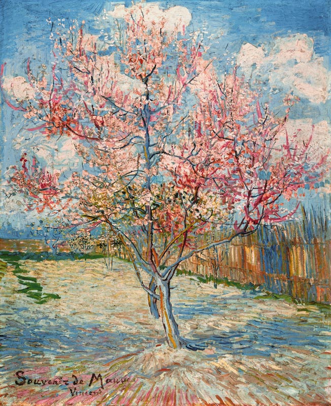 Pêchers en fleur à Vincent van Gogh