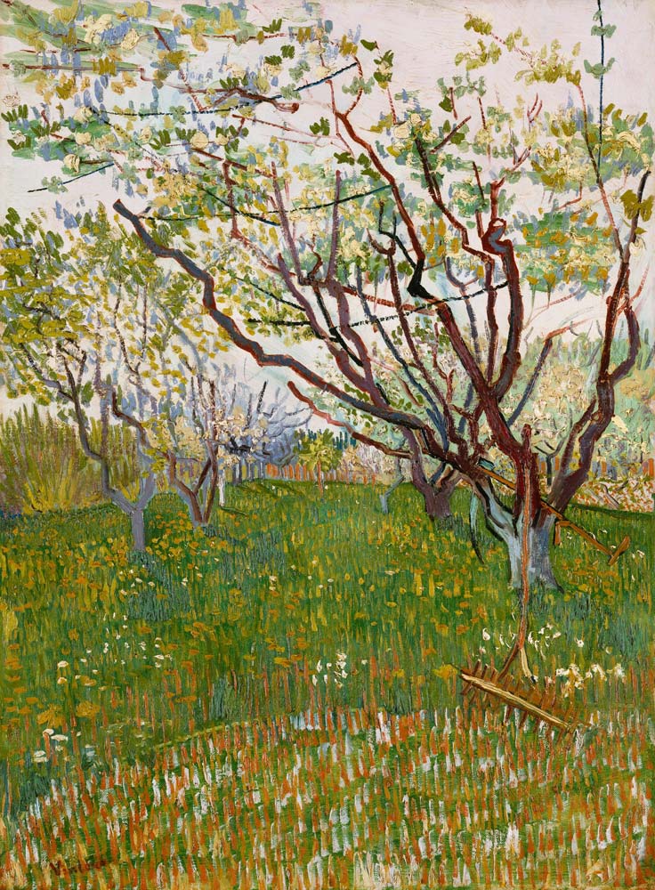 jardin fruitier fleurissant à Vincent van Gogh