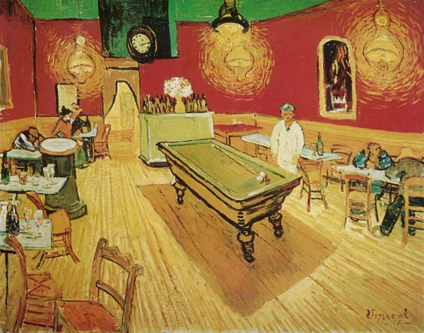 Le café de nuit à Vincent van Gogh