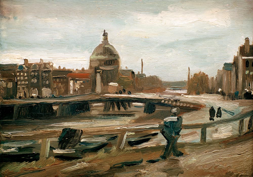 van Gogh / De Singel in Amsterdam / 1885 à Vincent van Gogh