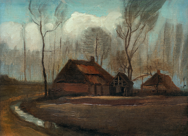 v.Gogh / Farmhouse after the Rain / 1883 à Vincent van Gogh