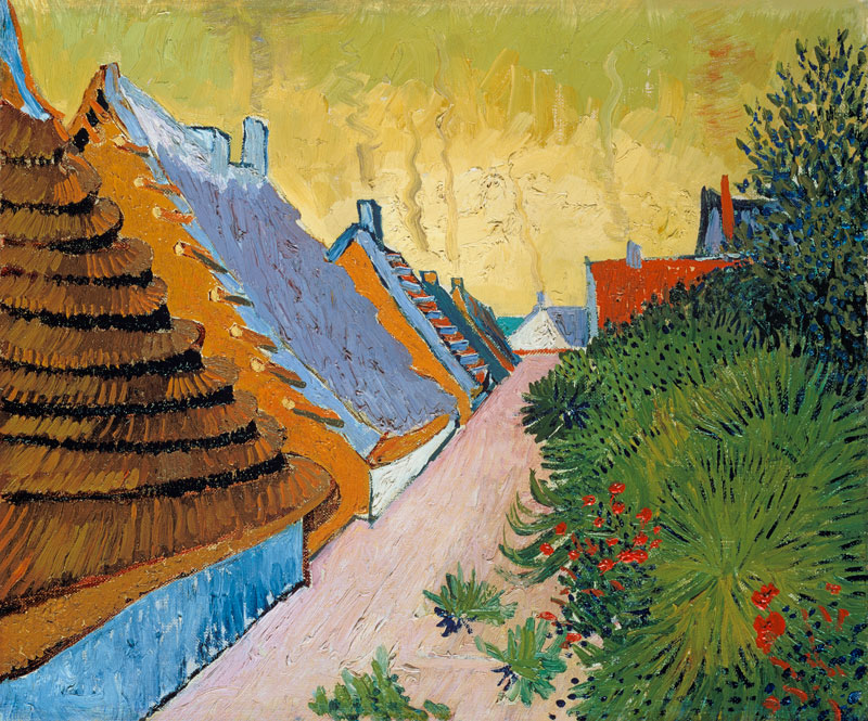 Farmhouses At Saintes-Maries,  Mas A Saintes-Maries à Vincent van Gogh