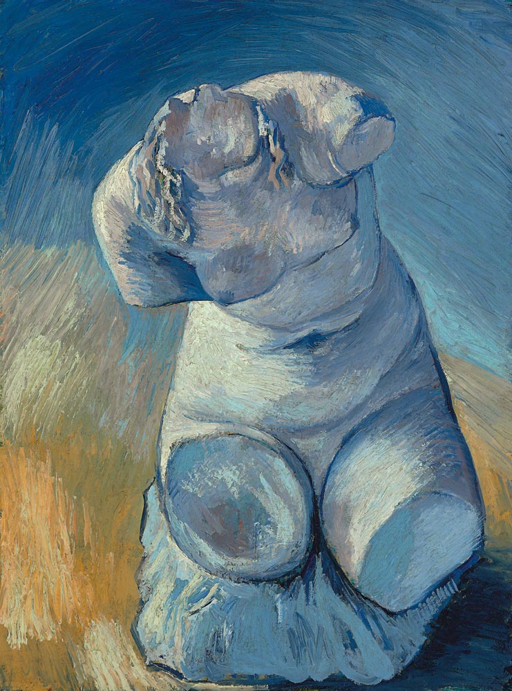 Gipsstatuette oder weiblicher Torso, von vorn gesehen à Vincent van Gogh