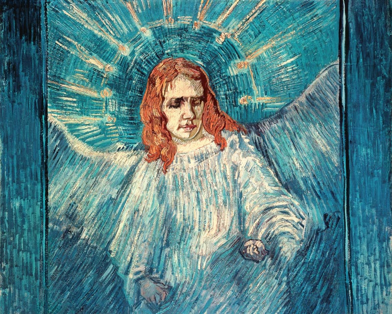 demi-silhouette d'un ange à Vincent van Gogh
