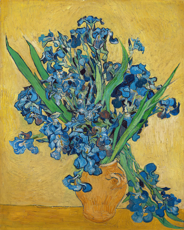 Bouquet d'iris à Vincent van Gogh