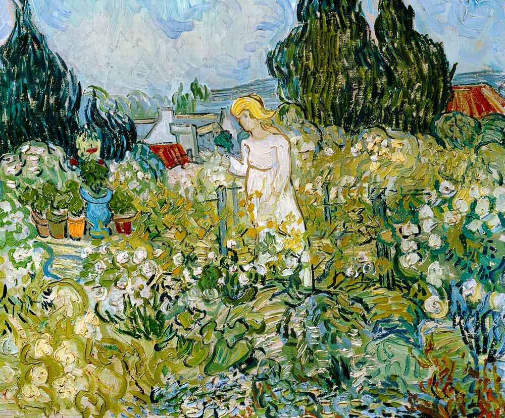 Marguerite Gachet dans leur jardin à Vincent van Gogh