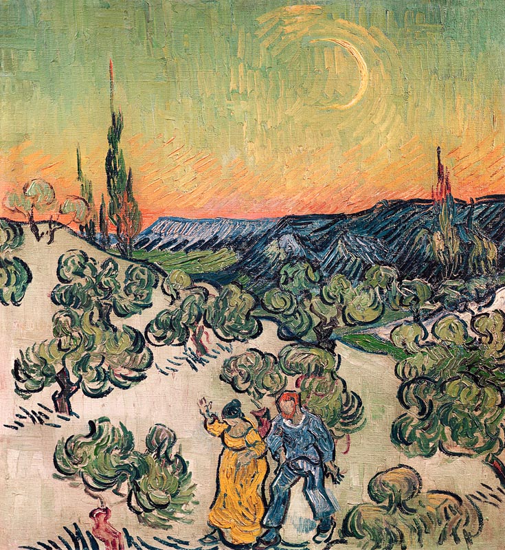 Moonlit Landscape à Vincent van Gogh