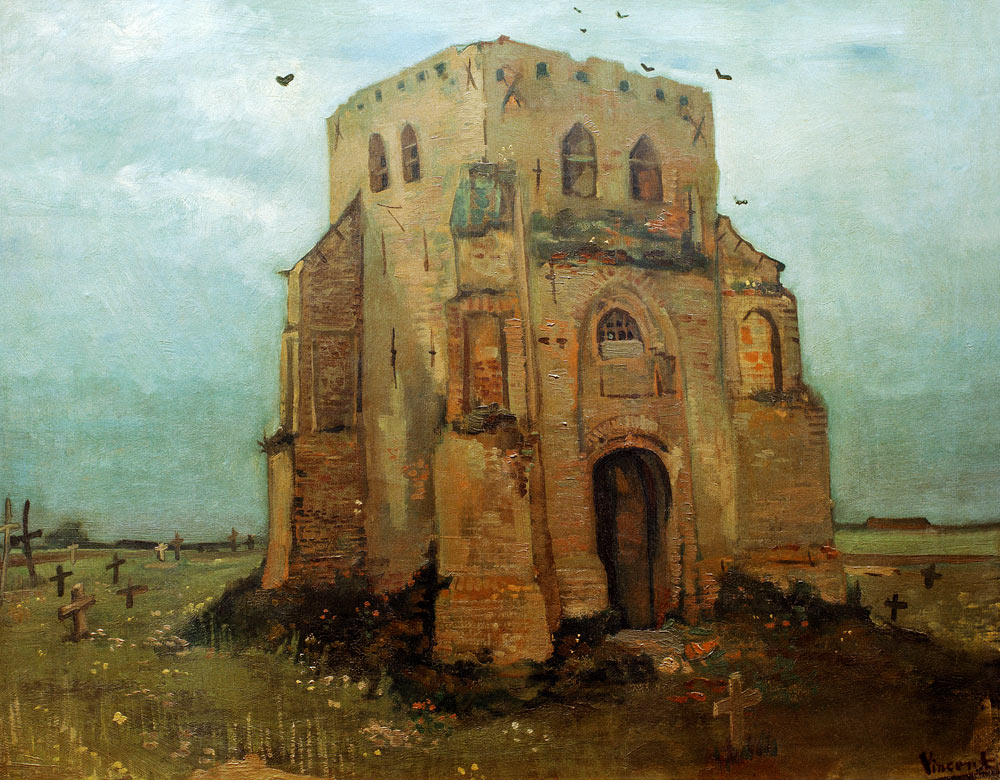 Vieille tour de l'église à Nuenen à Vincent van Gogh