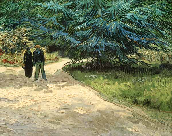 Parc en Arles à Vincent van Gogh