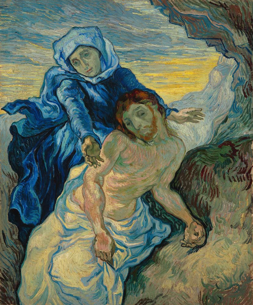 Van Gogh after E.Delacroix, Pietà à Vincent van Gogh