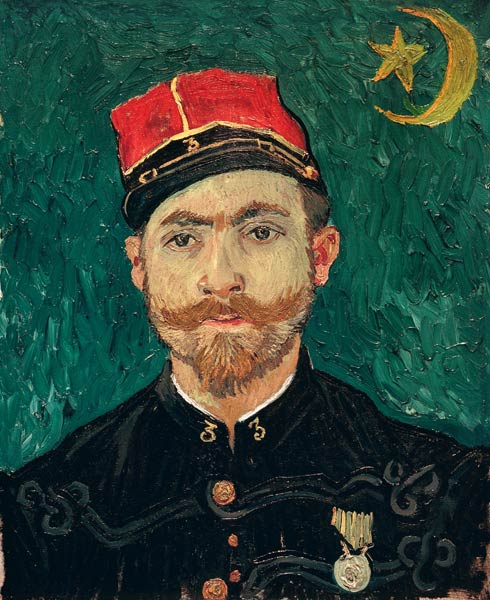 van Gogh / Portrait of Milliet / 1888 à Vincent van Gogh