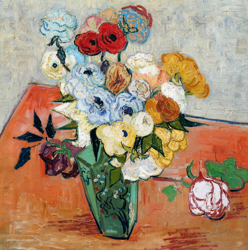 Roses and Anemones à Vincent van Gogh