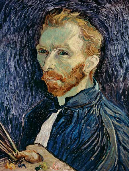 Auto-portrait avec la palette à Vincent van Gogh