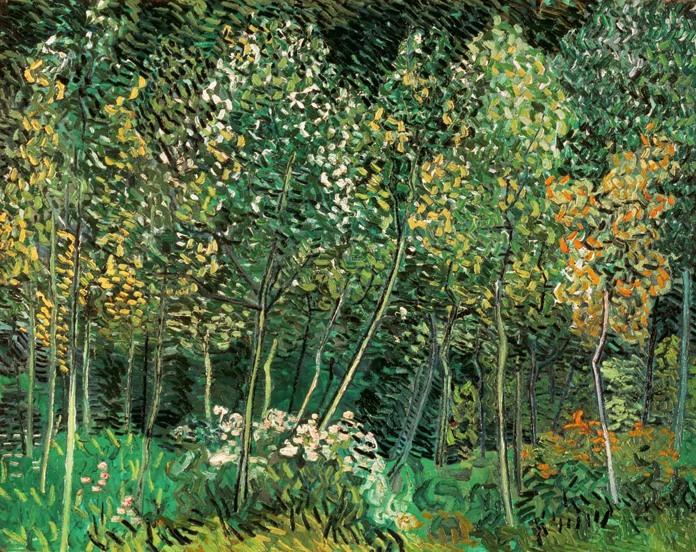 van Gogh / Small forest / July 1890 à Vincent van Gogh
