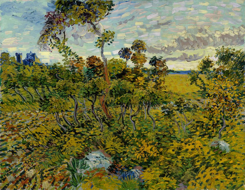 Sunset at Montmajour à Vincent van Gogh