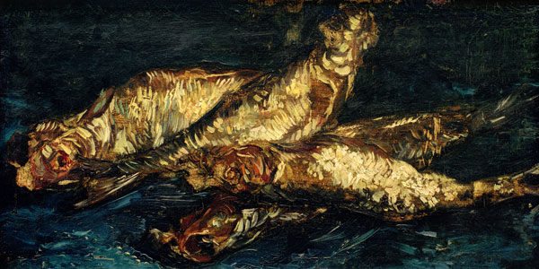 van Gogh / Still life w.bloaters / 1886 à Vincent van Gogh