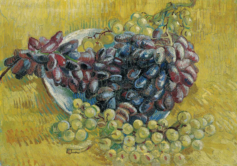 nature morte avec des grappes de raisin à Vincent van Gogh