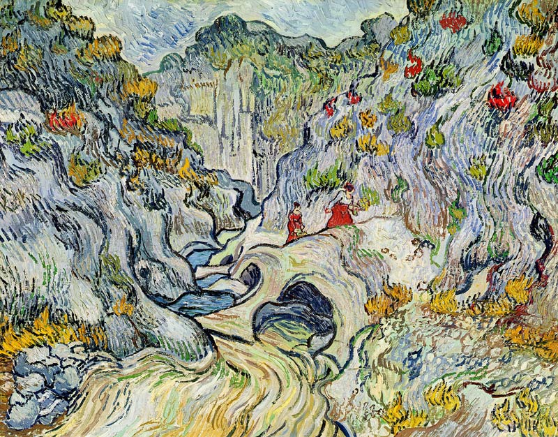 The ravine of the Peyroulets à Vincent van Gogh
