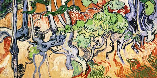 V.v.Gogh / Tree roots and tree trunks à Vincent van Gogh