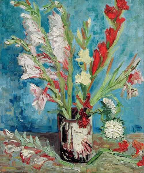 Vincent van Gogh / Vase with Gladioli à Vincent van Gogh