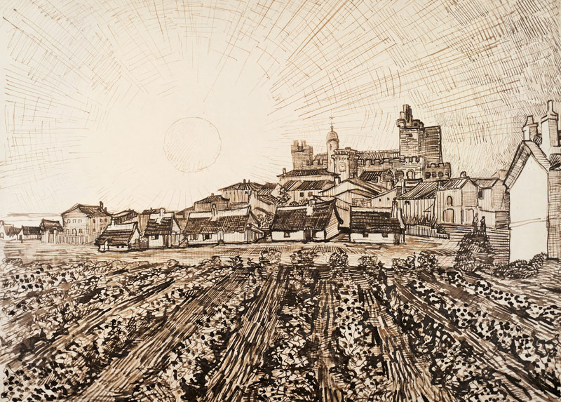 View of Saintes-Maries à Vincent van Gogh