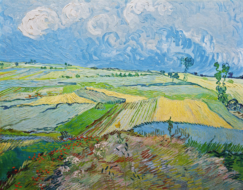 Van Gogh / Wheatfields in Auvers / 1890 à Vincent van Gogh