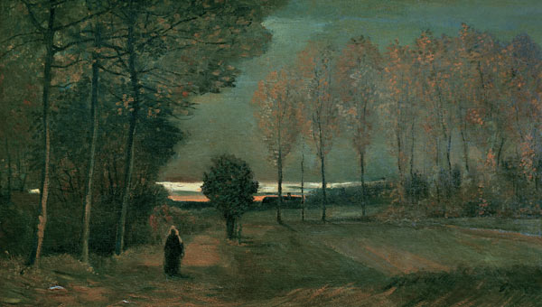 v.Gogh/Autumn landscape i.t.evening/1884 à Vincent van Gogh