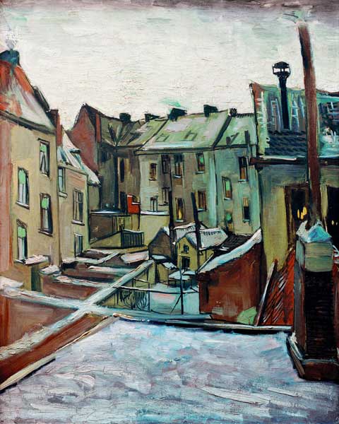 v.Gogh /Backyards in Antwerp/Paint./1885 à Vincent van Gogh