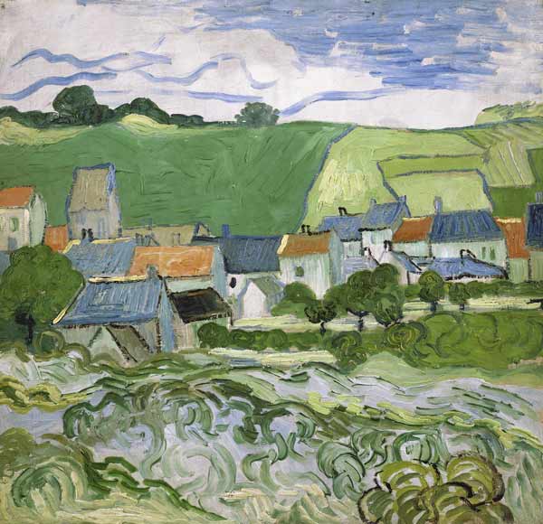 View of Auvers à Vincent van Gogh