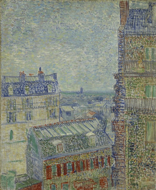 View of Paris from Theo's apartment in the rue Lepic à Vincent van Gogh