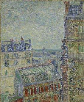 View of Paris from Theo's apartment in the rue Lepic