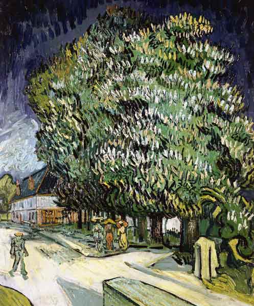 Marronniers fleurissant à Vincent van Gogh