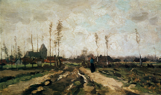 Landscape with a Church and Houses, Nuenen à Vincent van Gogh