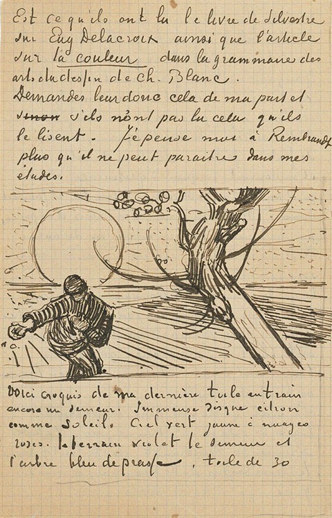 The Sower, Letter to Theo from Arles, c. 25 November 1888 à Vincent van Gogh