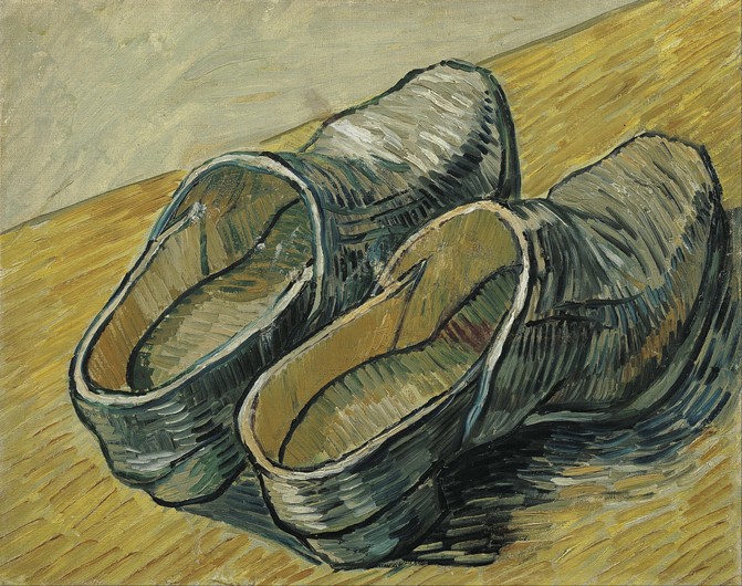 A pair of leather clogs à Vincent van Gogh