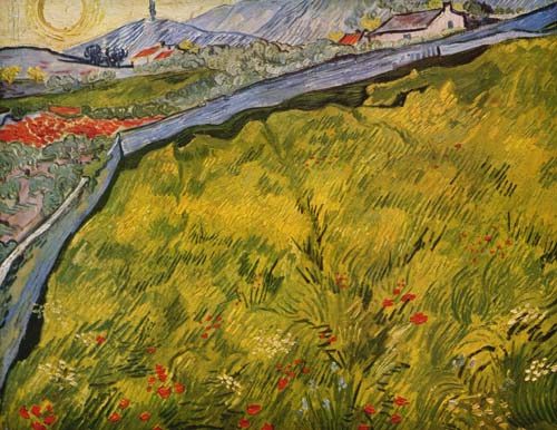 Le pré clôturé à Vincent van Gogh