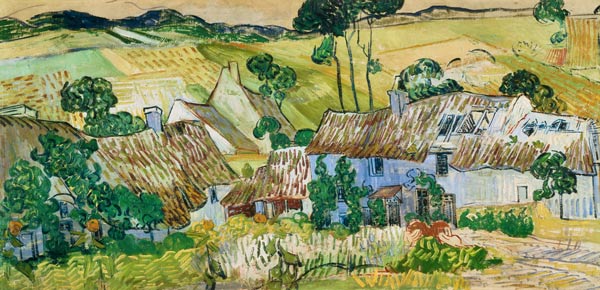 V.van Gogh, Farms near Auvers / Paint. à Vincent van Gogh