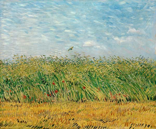 Champ de blé avec des alouettes à Vincent van Gogh