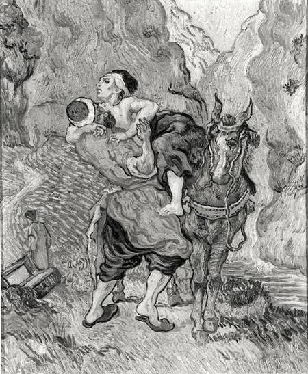 The Good Samaritan, after Delacroix à Vincent van Gogh