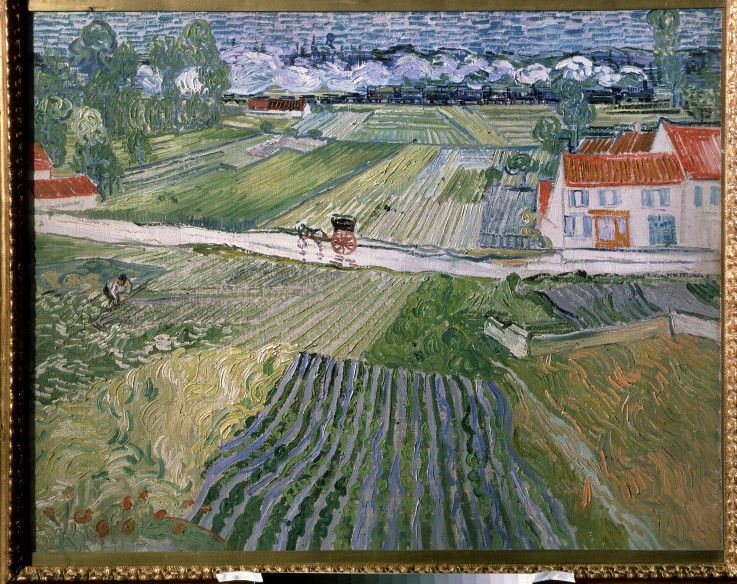 Landscape at Auvers after rain à Vincent van Gogh