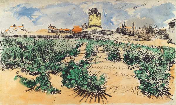 Le moulin des Alphonse Daudet à Vincent van Gogh