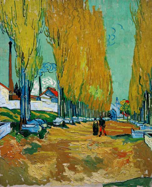 Les Alyscamps (1888) à Vincent van Gogh