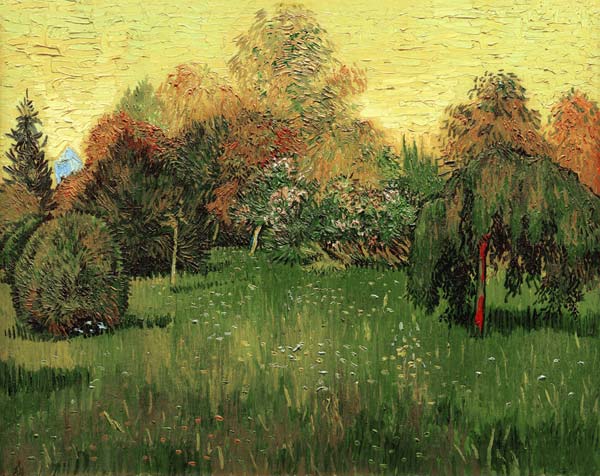 Dégagement dans un parc à Vincent van Gogh