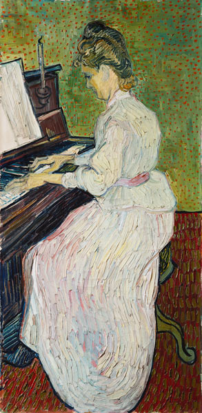 Mademoiselle Gachet au piano à Vincent van Gogh