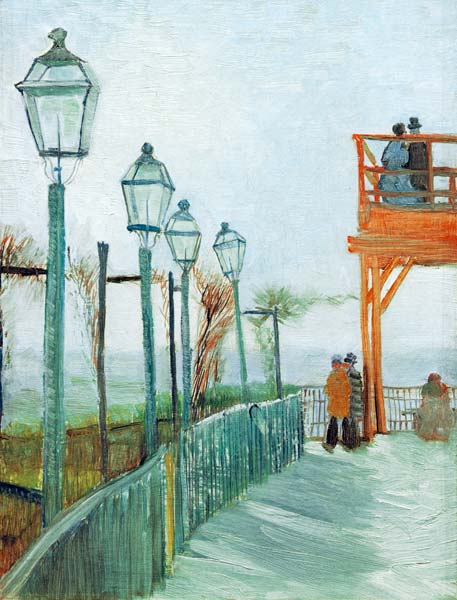 Terrasse et Point d'Observation au Moulin de Blute-Fin, Montmartre à Vincent van Gogh