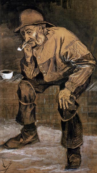 Old man with a pipe à Vincent van Gogh